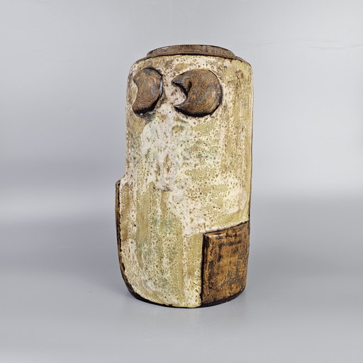Rare XL Vintage West German Vase in the Shape of an Owl, Made By Helmut Schaffenacker. Shape number V 38.