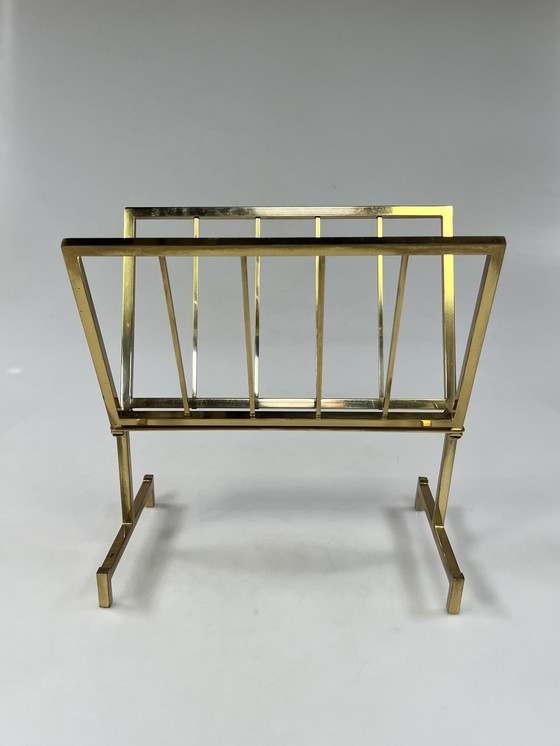 Image 1 of Portariviste vintage Hollywood Regency, ottone, anni '70