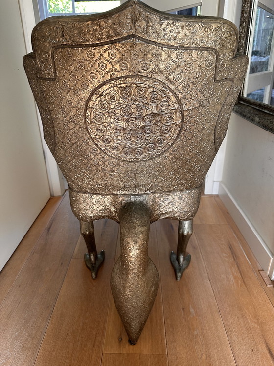 Image 1 of Chaise en forme de paon 1870-1890