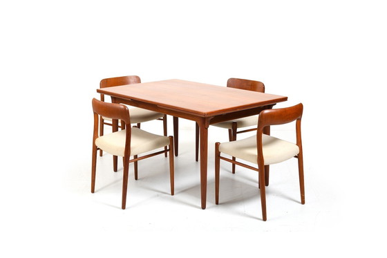 Image 1 of Dining Table Model No. 54 in Teak by Omann Jun Møbelfabrik