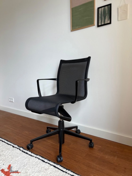 Image 1 of Sedia da ufficio Alias ​​Rollingframe Netweave design - Nero