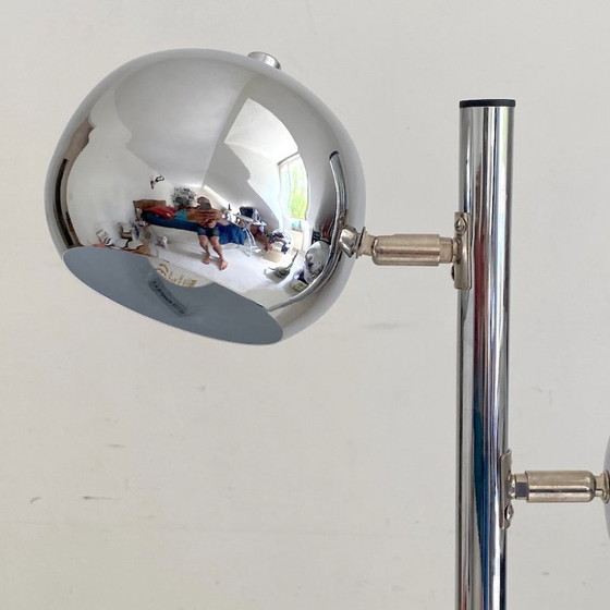 Image 1 of Vintage 1970s Chrome Lamp