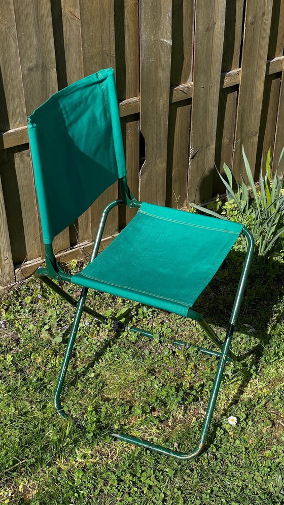 Image 1 of CHAISE pliante CAMPING Vintage