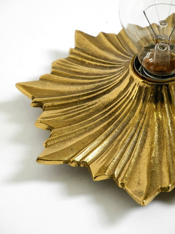 Image 1 of Lampade da parete o da soffitto in bronzo con design a stella spaziale anni '60