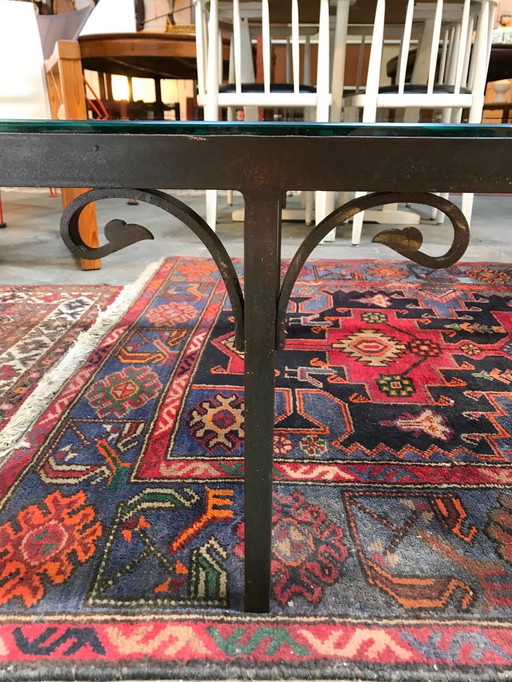 Wrought iron coffee table