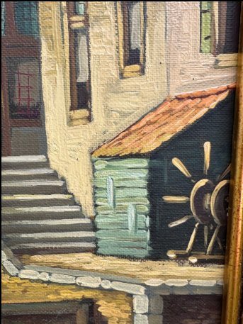 Image 1 of Pieter Cornelis Steenhouwer (1896-1972) - Ville hollandaise avec douves