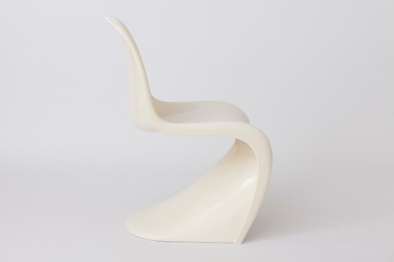 Vintage White Panton Chair By Verner Panton For Herman Miller, 1972 Original Mid-Century Modern Space Age (photo 8 of 9)