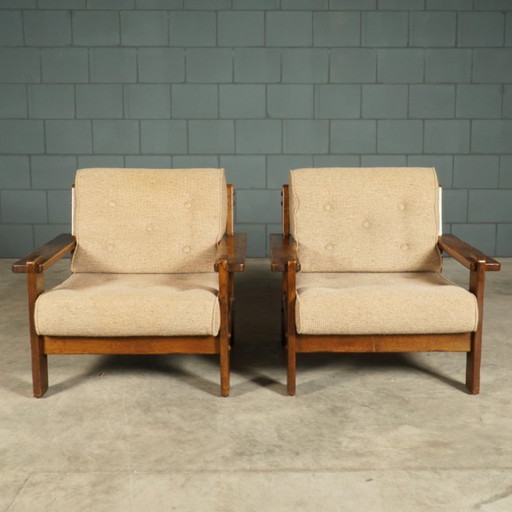 Vintage Scandinavische fauteuils  – in stijl van Asko Finland – jaren 60