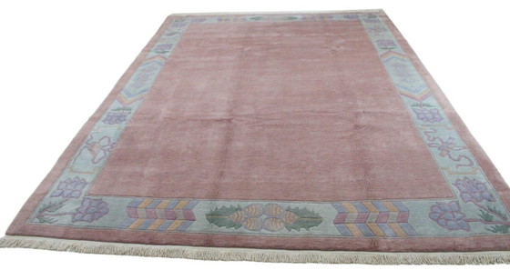 Original Modern Designer Highland Wool Rug Nepal 344 x 249 cm, Rugs & carpets, Pink (photo 3 of 7)