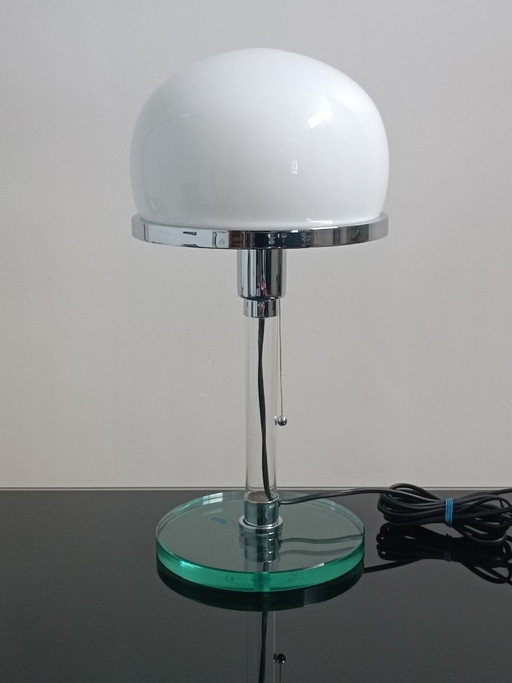 Lampada di design Bauhaus Valentino di Metalarte 1976 – tafellampen, Plexiglass, Glass