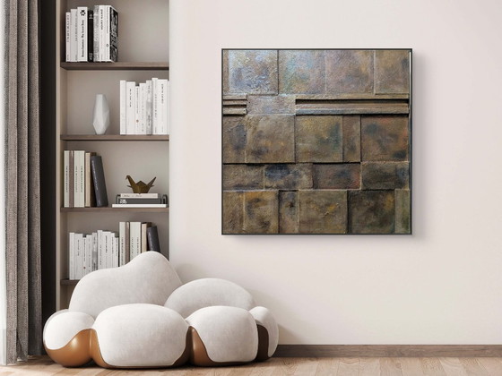 Image 1 of The Wall, oggetto da parete in rilievo minimalista