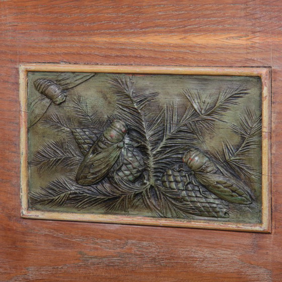 Image 1 of Whitewashed oak sideboard, French work from the 1940s