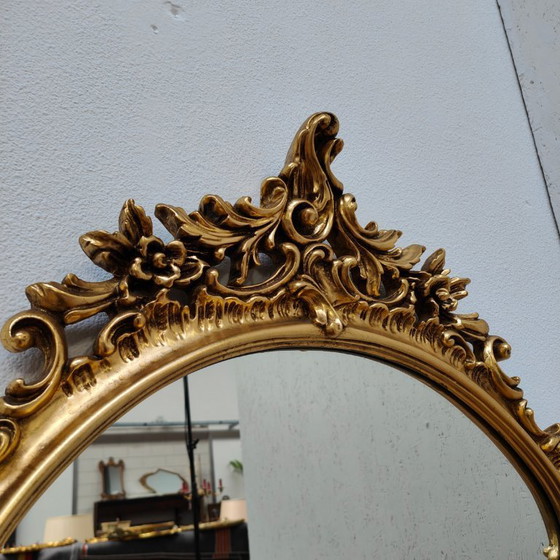 Image 1 of Grand miroir sur pied de style baroque et rococo, miroir de cheminée