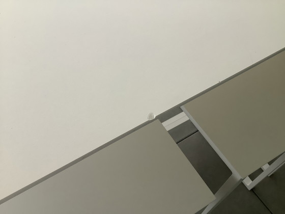 Image 1 of White high garden table with 6 chairs