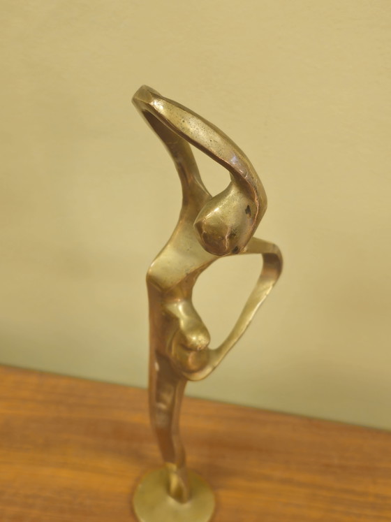 Sculpture Abstraite en Laiton Mère Femme et Enfant Vintage – Objets déco, Brass (photo 7 of 8)