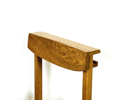 Image 1 of 6 Vintage eiken stoelen 1960