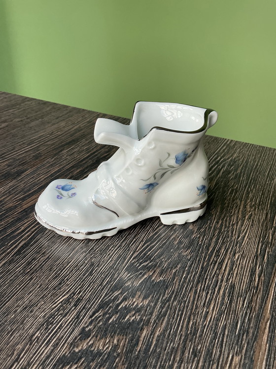 Image 1 of Boîte à bijoux en porcelaine, botte et petit plat