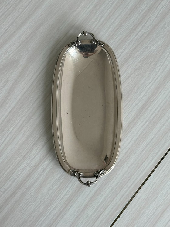 Image 1 of Small antique silver plated tray