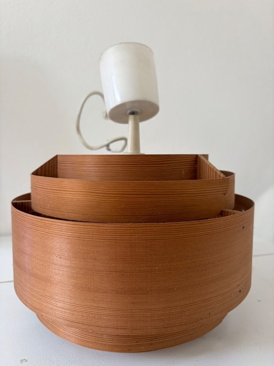 Image 1 of Translandia DK – Pine Veneer Pendant Lamp, Denmark 1960s/70s