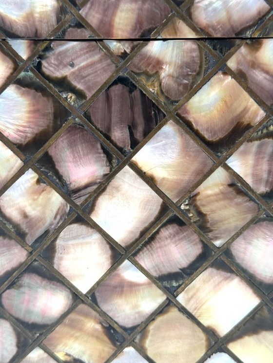 Image 1 of Secchiello da ghiaccio a scaglie in madreperla, Italia 1950