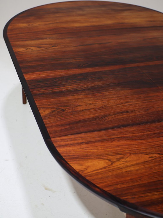 Image 1 of Henry Rosengren Hansen round extendable dining table rosewood