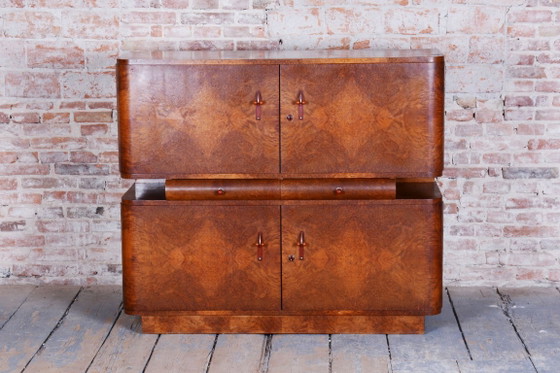 Gerestaureerd art-deco dressoir, van J. Halabala, UP Zavody, mahoniehout, Tsjechië, jaren 1920 – UP Závody (photo 22 of 44)