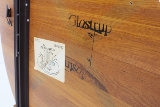Image 1 of Table de salle à manger ronde extensible vintage danoise en teck massif Glostrup