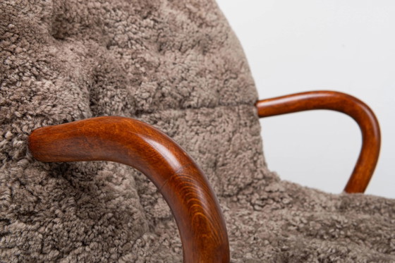 Zeldzaam paar Clam stoelen van Arnold Madsen voor Madsen & Schubell, Denemarken 1944 – Fauteuils (photo 11 of 11)