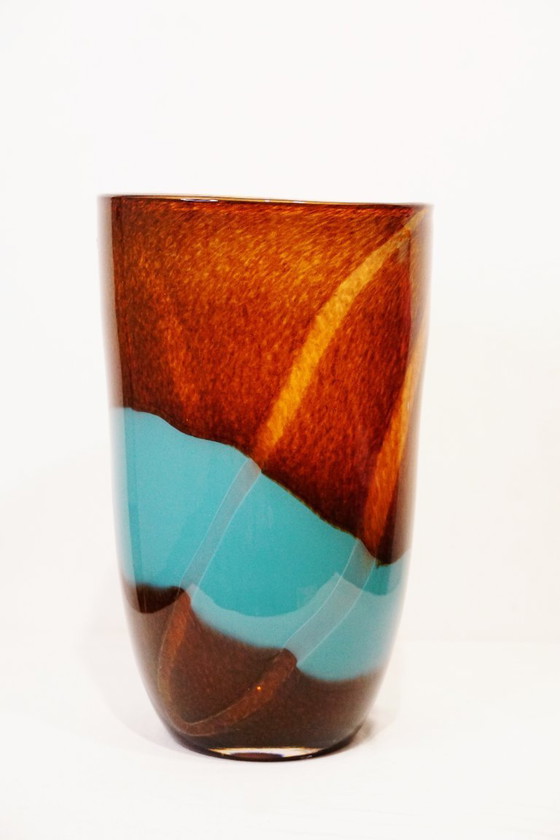 Image 1 of Vase original en verre de Murano - Ca' dei Vetrai - Vintage années 70/80 - Italie