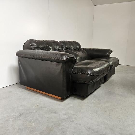 Image 1 of De Sede DS101, zwart lederen 2-zit