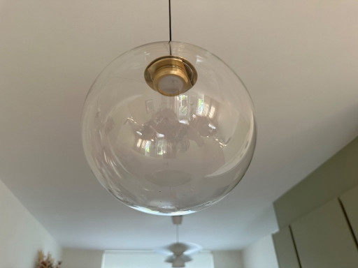 Lámparas colgantes italianas Cangini & Tucci de 22 cm de diámetro. – hanglampen, Glass, Metal