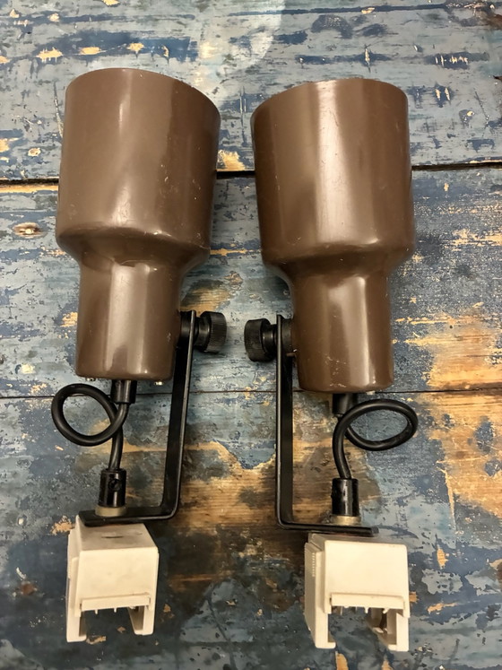 Set of 6 Vintage Philips Track Spot Lights NWS 83/96 – 70s Space Age – Metal, Plastic (photo 10 of 15)