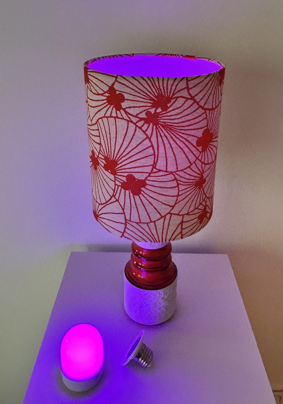 Image 1 of Draadloze tafellamp gemaakt van een vintage KPM-vaas - geschikt voor balkons