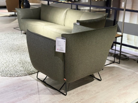 My Home 3,5-Sitzer Sofa und Sessel, Jess Design, Stoff, Lammleder (Foto 7 von 8)