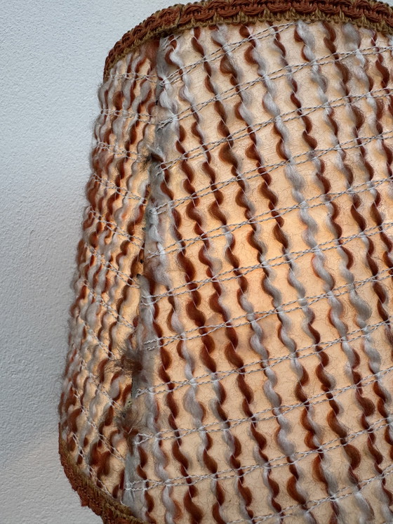 Image 1 of 1960s gilded wooden candlestick lamp