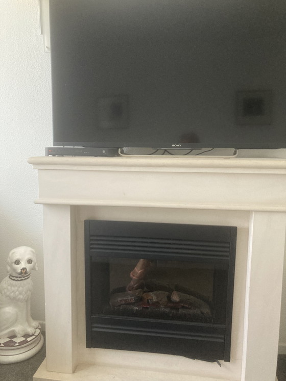 Image 1 of Chimenea eléctrica de ladrillo de arena y cal