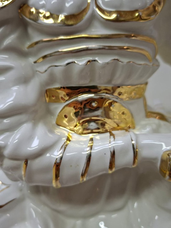 Image 1 of Escultura de cerámica samurai sentado - Italia 1970