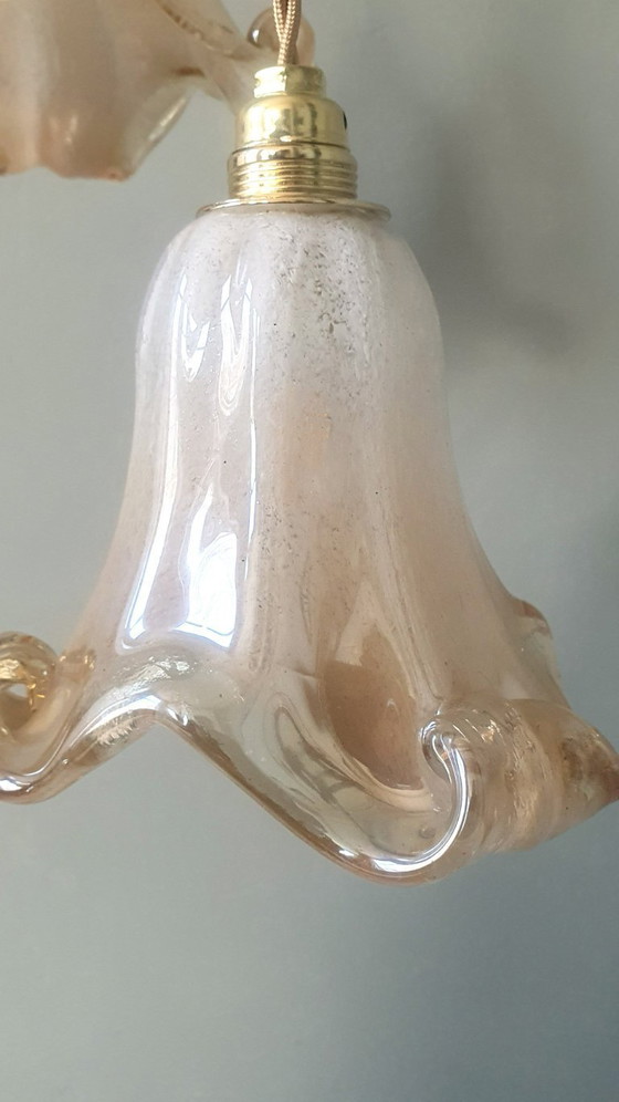 Image 1 of Set of 2 Vintage Murano pendant lamps - Mid century - Italy