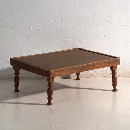 Antieke Japanse opvouwbare lage tafel van hout – Japan, circa 1920