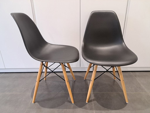 8x dining chair black matte