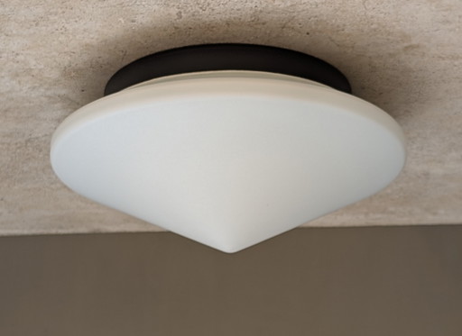 Opaline cone ceiling light