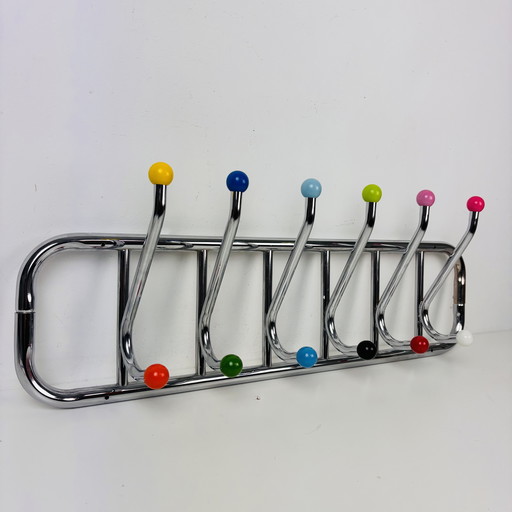 Appendiabiti da parete originale Sputnik cromato