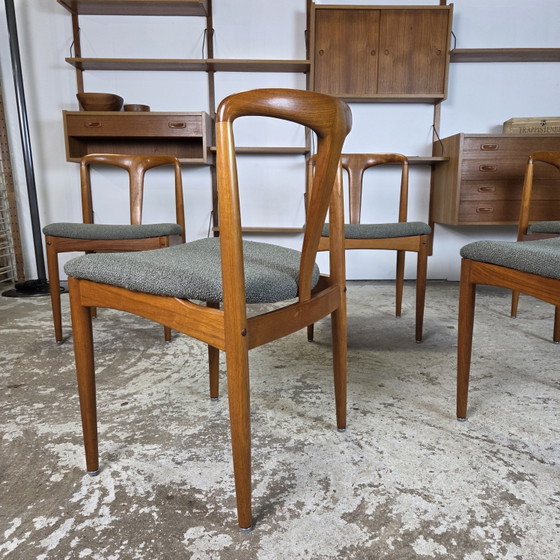 Image 1 of 5 Johannes Andersen 'Juliane' Vintage jaren 60 Deense stoelen