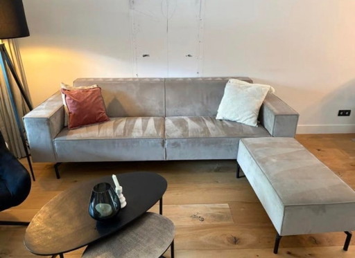Prachtige 4 zits bank met hocker van By Sidde