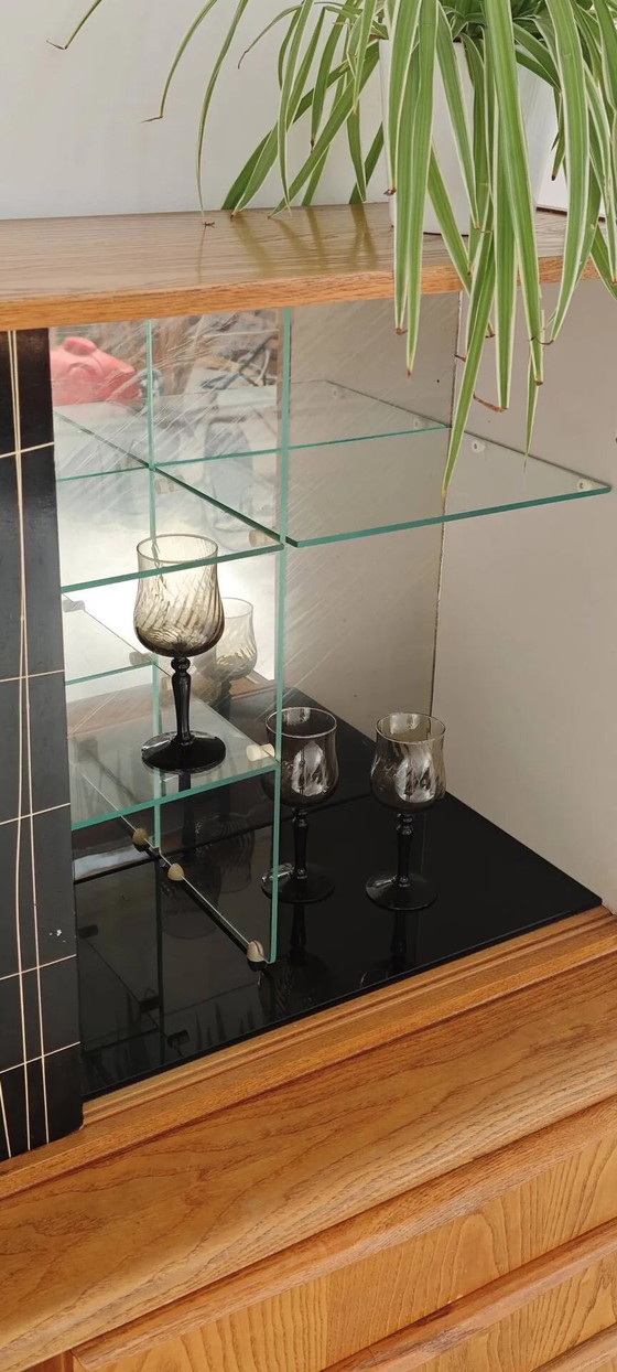High buffet / Sideboard U 372 / 386 by B Landsman and H Nepozytek 60 – Jitona, Display cabinets, Wood, Glass (photo 13 of 40)