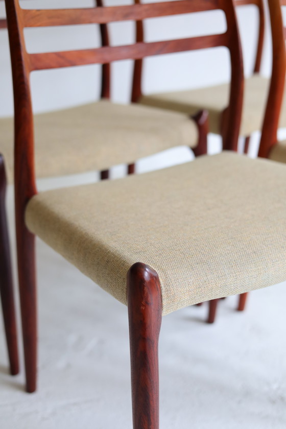 Image 1 of Set of 4 dining chairs model 78 Niels Otto Møller