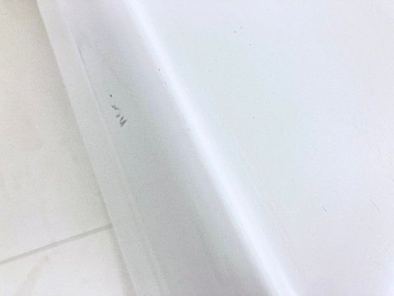 Image 1 of Tavolino da caffè Space Age in plastica bianca, design Peter Ghyczy Horn Collection