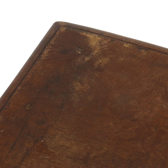 Tabouret ancien en chêne massif, style anglais, XIXe siècle – Wood, Vintage (photo 18 of 19)