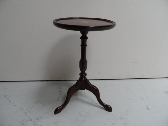 Image 1 of Vintage ronde bijzet tafel