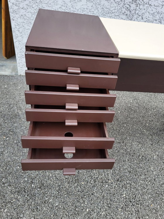 Image 1 of Bureau Vintage Olivetti Synthesis par Ettore Sottsass - Icône du Design Italien, Années 70